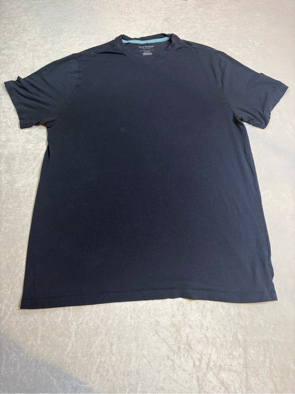 Issac Mizrahi New York Navy Blue Crew Neck T-Shirt